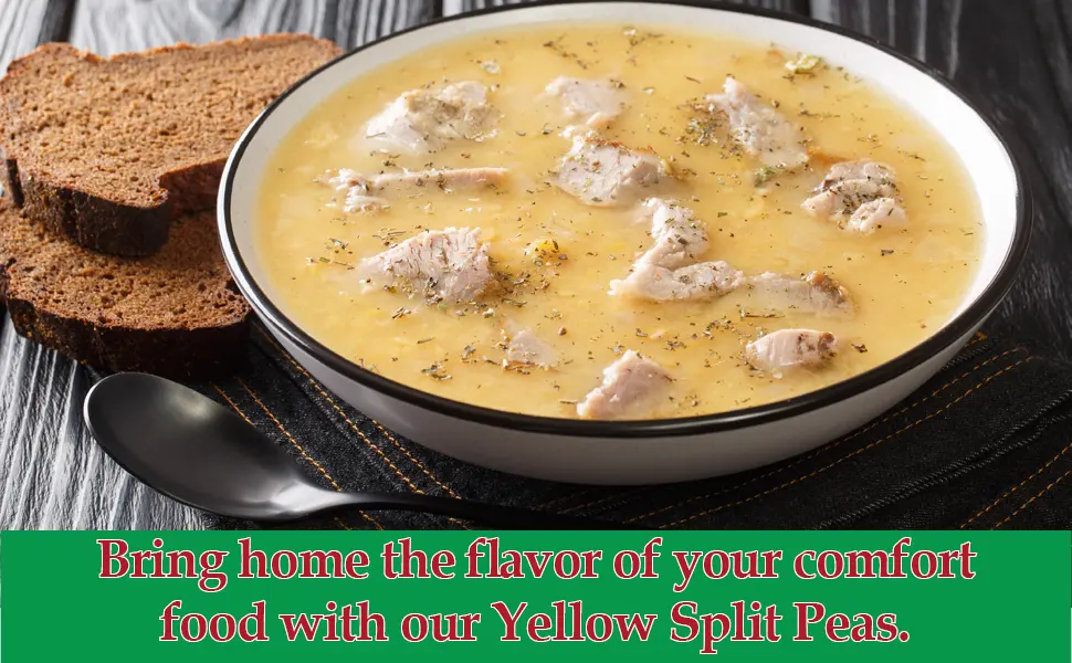 Sadaf Yellow Split Peas -24 oz. Quick Cook - Dried Yellow Split Peas - Natural, Vegan, Kosher - Product of USA - Yellow Split Peas, comfort food, header