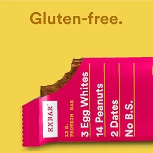 RXBAR Protein Bar, Variety Pack, 6 Flavors (1 Box, 12 Bars) - rXBAR