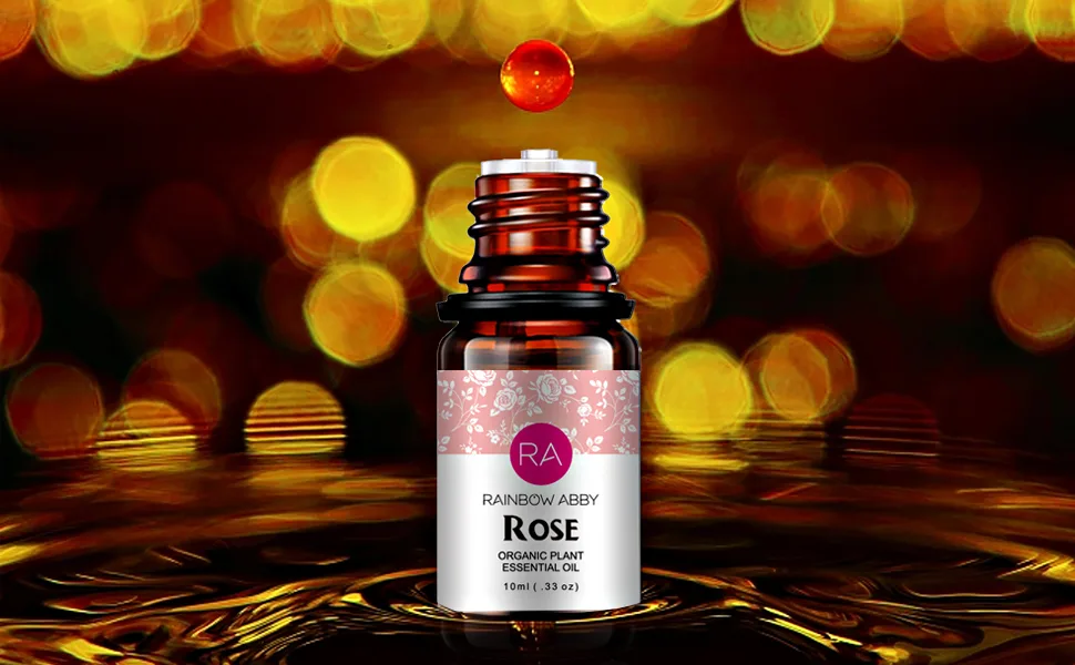 Rose Essential Oil 100% Pure Organic Therapeutic Grade Rose Oil for Diffuser, Sleep, Perfume, Massage, Skin Care, Aromatherapy, Bath - 10ML - product information 4