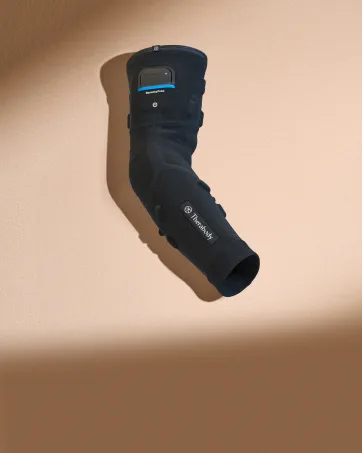 TheraGun RecoveryPulse Calf Sleeve by Therabody Compression & Vibration Sleeve for On The Go Relief Reduce Soreness in Lower Legs Increase Flexibility Circulation & Accelerate Recovery Large - RecoveryPulse