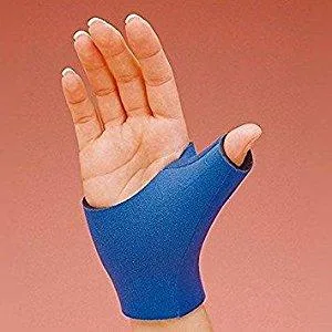 Rolyan - 18197 Neoprene Pull On Thumb Support, Wrist Compression Sleeve, Thumb Support, Thumb Brace Maximum Hand Function, Brace Support for Thumb Sprains and Strains from Sports Injuries, Left, Medium Medium Pull On, Left - product information 1