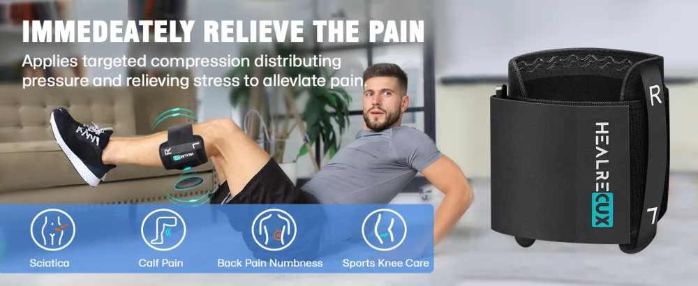 Sciatica Pain Relief Devices Brace Sciatica Nerve Leg Brace for Sciatic Pain Relief Sciatica Knee Braces with Dual Pressure Pads Targeted Compression for Sciatica Relief - sciatica pain relief brace sciatic nerve brace men