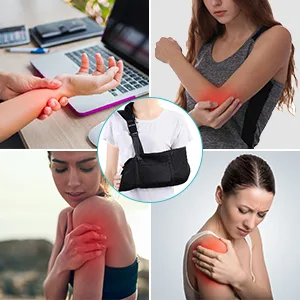 Arm Sling with Release Buckle Design Breathable Arm Support Shoulder Immobilizer for Broken Fractured Arm Elbow and Shoulder Adjustable Rotator Cuff Shoulder Sling for Left or - medical arm sling