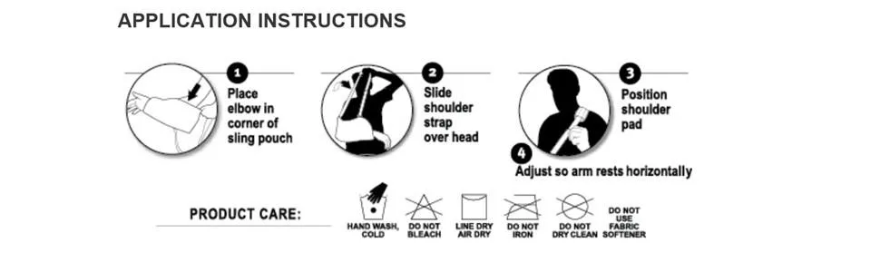 ARM SLING BLUE SPORT CARE OSFM (EA) - instruction how to use arm support for better recovery