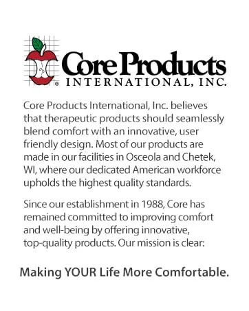 Core Products Industrial Lumbar Belt with Internal Suspenders for Breathable Comfort & Convenience Lower Back Support Black - Medium/Large Medium/Large (Regular) - Core Products International, Inc.