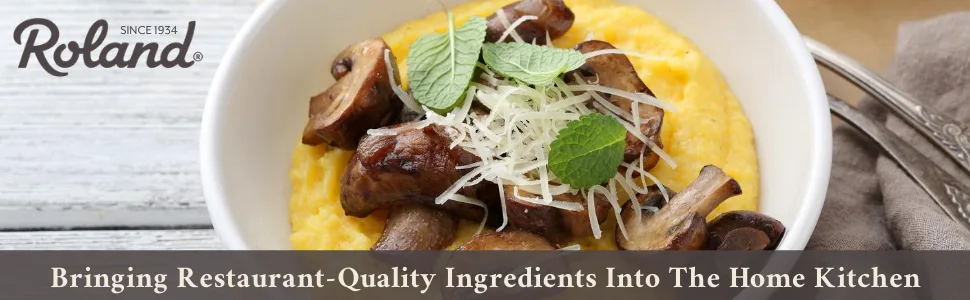 Roland Polenta, Medium Grain, 5 Pound - corn grits mill Italian instant yellow roland polenta quick cornmeal bulk quick fine course grain