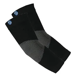Elbow Brace Compression Support Sleeve for Tendonitis Golfer & Tennis Elbow Arthritis & Bursitis | Compression Support to Reduce Joint Pain | 1 Pair Black Medium - Compression Elbow Sleeves, Elbow Sleeves, Graduated Compression Elbow Sleeves, Tennis Elbow
