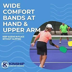 Elbow Brace Compression Support Sleeve for Tendonitis Golfer & Tennis Elbow Arthritis & Bursitis | Compression Support to Reduce Joint Pain | 1 Pair Black Medium - Muscle Strain relief, Elbow Sleeve, Compression Sleeve