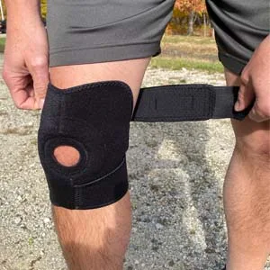 BodyMed Knee Support Black 12.5 in. 18 in. Circumference Stabilizing Support & Compression Brace for Patellar Tendon & Joint Alignment for Post-Surgery Recovery Injuries Rehab Workouts & - bdm, knee support, easy on