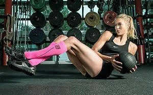CEP Elbow Support Compression Sleeves Men & Women - Arm Sleeves (Pair) III-L1 White/Black - product information 30