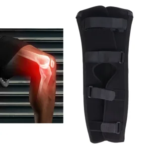 Knee Brace Knee Immobilizer Comfortable Knee Support Splint Brace Compression Knee Sleeve with Four Straps (S) - 1411210561311-2