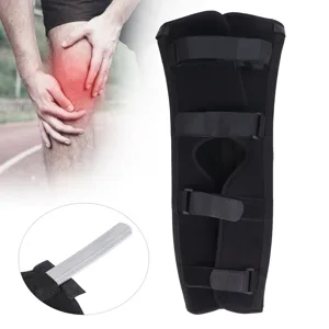 Knee Brace Knee Immobilizer Comfortable Knee Support Splint Brace Compression Knee Sleeve with Four Straps (S) - product information 28