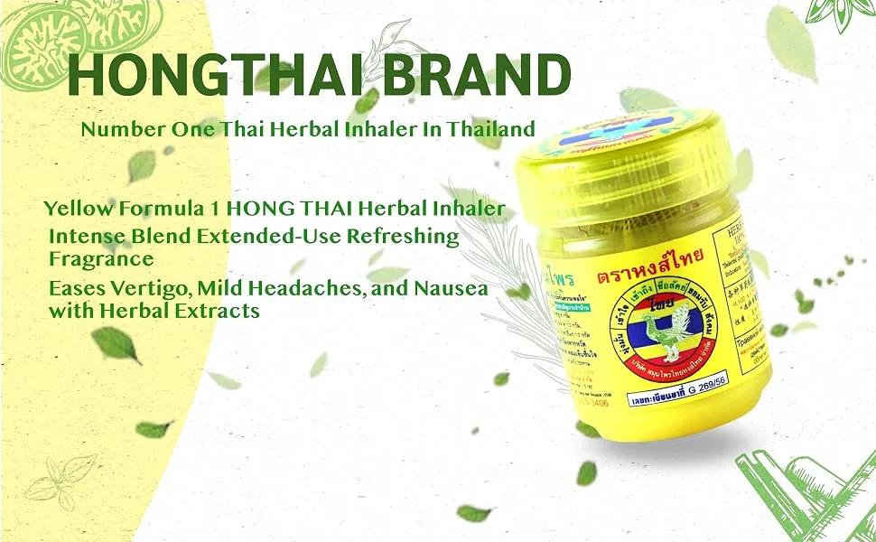 Hong Thai Traditional Thai Herbal Inhaler Formulated One - HONG THAI