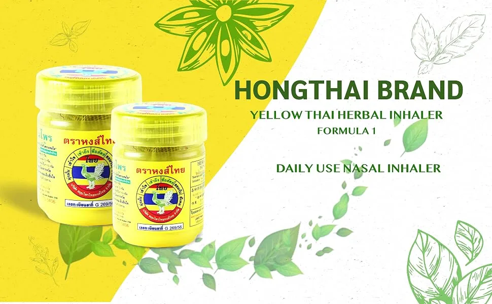 Hong Thai Traditional Thai Herbal Inhaler Formulated One - HONG THAI