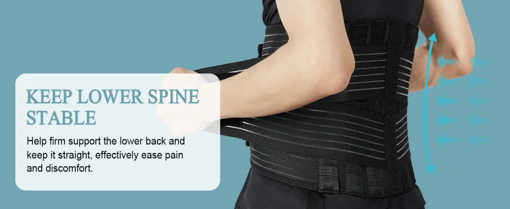 kefit Back Brace for Lower Back Pain Relief Breathable Lower Back Brace for Sciatica Herniated Disc Scoliosis Back Support Brace for Men Women Large - back brace