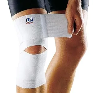 LP SUPPORT Elastic Knee Wrap Compression Bandage - Adjustable Knee Brace - for Sports Running Meniscus Tear ACL Arthritis Relief - LP Support 651