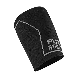Technical Thigh Compression Sleeve- Men Women Hamstring Thigh Groin Quad Support Reliefve (Medium Black - 1 Sleeve) Medium Black - 1 Sleeve - thigh, sleeve, technical