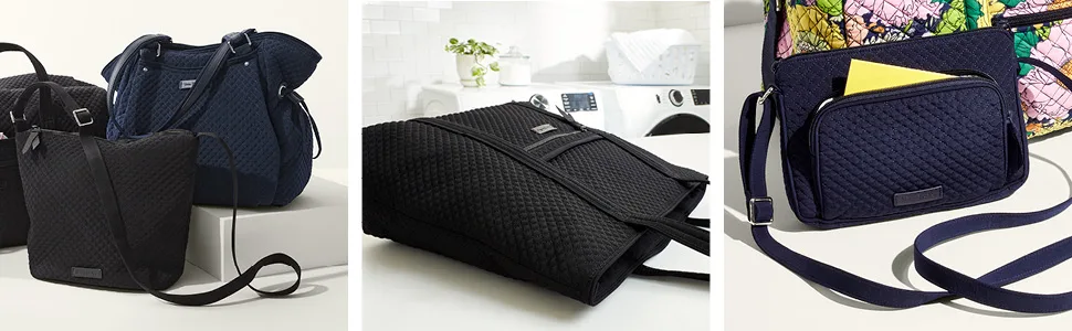 Vera Bradley Women's Microfiber Travel Pill Organizer Black One Size One Size Black - Multiple Options