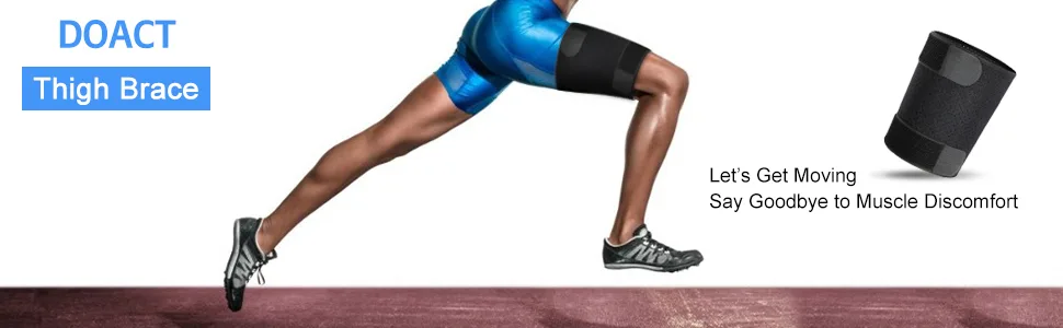 Thigh Wrap Compression Sleeve Support for Quad Groin Breathable Non-slip Elastic Thigh Brace for Men and Women for Hamstring Inflammation Swelling Bruising Tendon Torn - product information 30