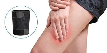 Thigh Wrap Compression Sleeve Support for Quad Groin Breathable Non-slip Elastic Thigh Brace for Men and Women for Hamstring Inflammation Swelling Bruising Tendon Torn - product information 32