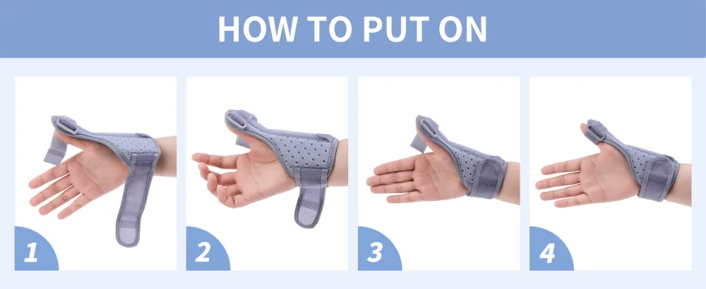 Thumb Splint Trigger Thumb Brace for Pain Sprain Arthritis Tendonitis Wrist Support Stabilizer for Left or Right Hand - Single Grey - thumb brace