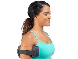 OPTP PRO Shoulder Support Shoulder Pillow for Rotator Cuff Pain Use During Recovery Following Surgery and Post Shoulder Sling - Post-Athletic Recovery Tool - Large/Extra Large - pro-shoulder-support-measuring-line