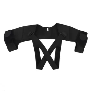 Oumefar Double Shoulder Support Strap Versatile Shoulder Stability Brace Adjustable Prevent Injuries Breathable for Running (L Size) - product information 32