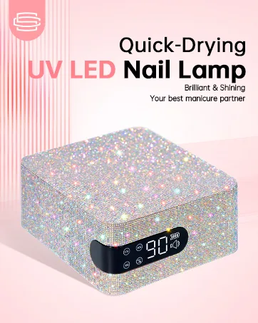 UV LED Nail Lamp 72W Rechargeable Sparkly Wireless Nail Dryer Gel Polish Light with 5 Timer Setting Professional Quick Dry Curing Lamp with Display Auto Sensor for Salon & Home A-white - WIRED UV NAIL LAMP