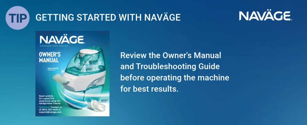 Navage Lower Tank (Replacement Part) - getting started
