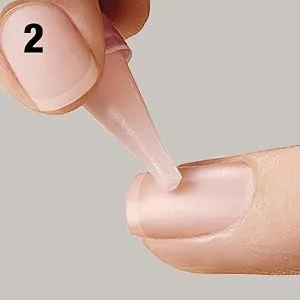 KISS imPRESS No Glue Mani Press On Nails Bare But Better 'Simple Pleasure' Nude Short Size Squoval Shape Includes 30 Nails Prep Pad Instructions Sheet 1 Manicure Stick 1 Mini File - 3. Align with cuticle, gently press on & hold for 5 seconds.