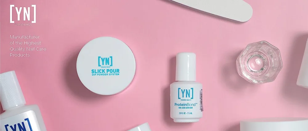 Young Nails Synergy Gel System Foundation Gel - Builder Gel Base Coat Superior Adhesion & Strength Hard Gel Base Coat - Base Gel Clear 15g 15 Gram Clear - young nails banner