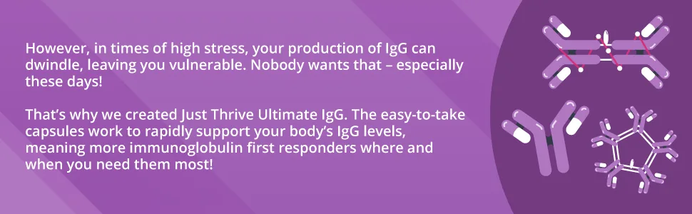 Just Thrive - Ultimate IgG - Complete Immune Support Supplement - Detox Formula 120 Vegetable Capsules - JTH-IgG-EBC01_1.png