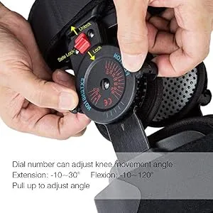 Medibot Hinged Knee Brace ROM Adjustable Post Op Knee Support Orthosis Immobilizer Protector for Left Leg and Right Leg Both Men and Women - product information 18