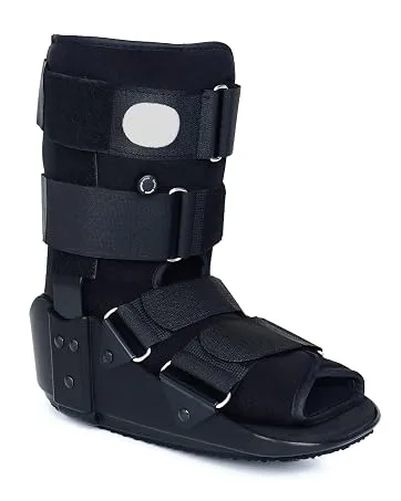 Medibot Hinged Knee Brace ROM Adjustable Post Op Knee Support Orthosis Immobilizer Protector for Left Leg and Right Leg Both Men and Women - walking boot