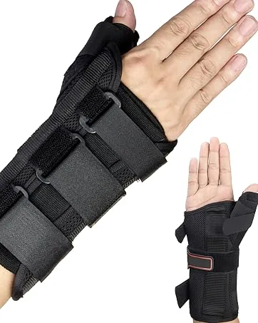 Medibot Hinged Knee Brace ROM Adjustable Post Op Knee Support Orthosis Immobilizer Protector for Left Leg and Right Leg Both Men and Women - wrist