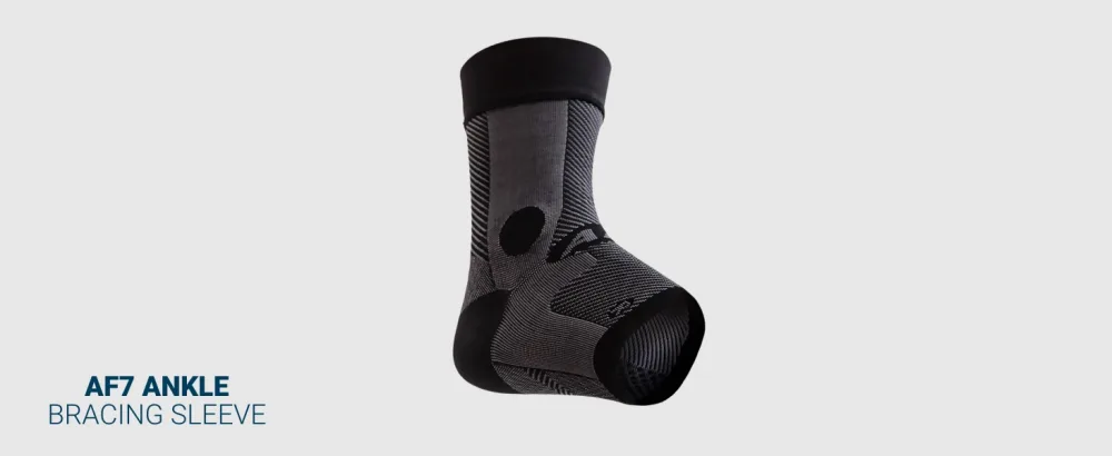 OS1st AF7 Ankle Bracing Sleeve helps stabilize weak ankles assist with inversion sprains relieve Achilles tendonitis Right Medium - OS1st AF7 Ankle Bracing Sleeve