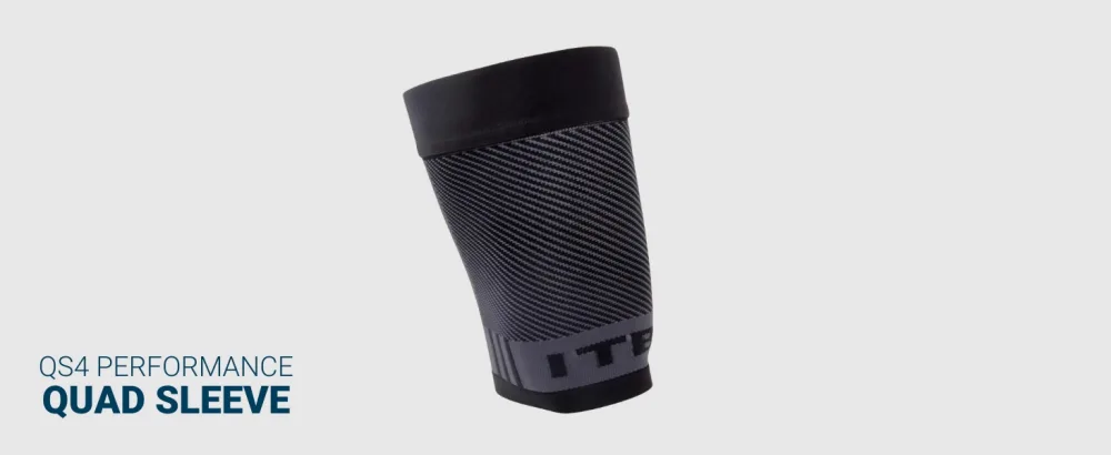 OS1st QS4 Compression Quad/Hamstring Sleeve with Iliotibial Band Brace for ITBS hamstring pulls and weak quads and thighs X-Large - OS1st QS4 Quad Bracing Sleeve