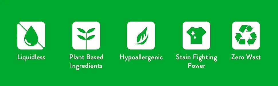 Laundry Detergent Sheets Up to 180 Loads Fresh Linen Scent Eco-Friendly Liquidless Laundry Detergent Strips for Travel & Home Easy to Use Plant-Based Biodegradable No Plastic Zero Waste - features