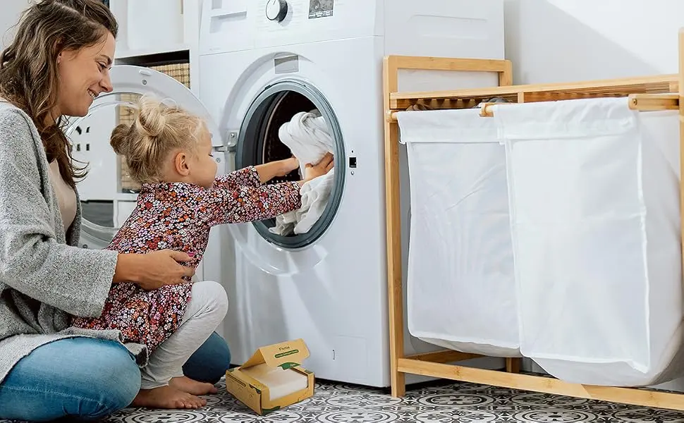 Travel Laundry Detergent Sheets Eco-friendly 300 Loads Fisroa Clothes Washing Detergent Sheets Plastic-Free Washer Sheets Fresh Linen Scent Liquidless Laundry Sheets Strips Tablet (Strong Linen) - laundry detergent sheets