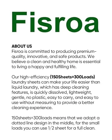 Travel Laundry Detergent Sheets Eco-friendly 300 Loads Fisroa Clothes Washing Detergent Sheets Plastic-Free Washer Sheets Fresh Linen Scent Liquidless Laundry Sheets Strips Tablet (Strong Linen) - laundry detergent sheets