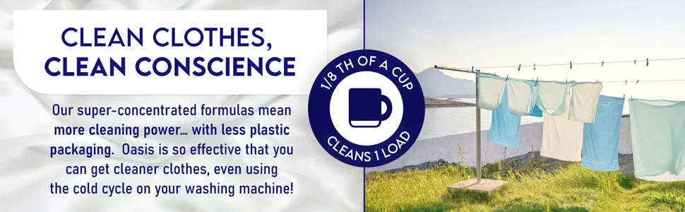 Oasis Biocompatible Laundry Detergent Liquid - Reuse Greywater for Plants - Clean Safe Concentrated & Effective Grey Water Friendly Sodium-Free Biodegrades Into Plant Nutrients - HE 128 Loads - product information 9