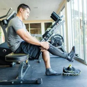 Thirty48 Graduated Calf Compression Sleeves 15-20 OR 20-30 mmHg | Maximize Fast Recovery by Increasing Oxygen to Muscles Medium 1 Pair Fluorescent Pink - Exercise Sleeves