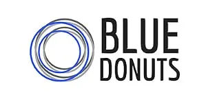 Blue Donuts Modern Farmhouse Laundry Detergent storage Canister with Scoop and Lid for Laundry Powder and Soap Pods - Blue Donuts Logo