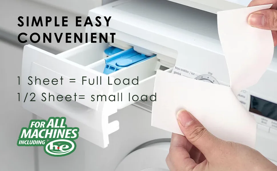Eco Travel Laundry Detergent Sheets Fresh Scent - 40 Loads No Plastic Jug Concentrated Laundry Soap Strips (20 Sheets) - eco sheet