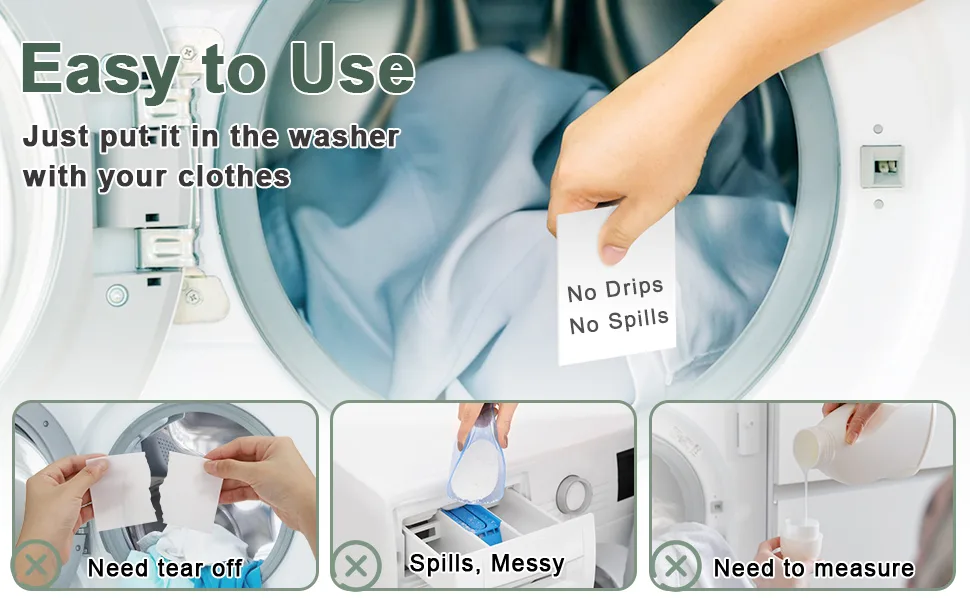 Laundry Detergent Sheets Up To 260 Loads for Lower Cost and Last Longer Use Fresh Scent Laundry Sheets Eco-Friendly Liquidless Soap Strips Plant-based Hypoallergenic Washing Supplies - Laundry Sheets