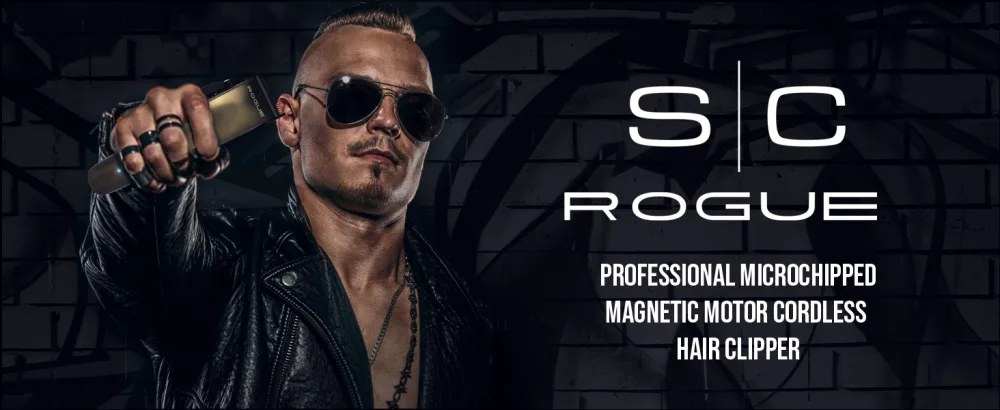 StyleCraft Rogue Professional 9V Magnetic Motor Cordless Clipper and Trimmer Matte Gunmetal Rogue Hair Clipper - Rogue Clipper