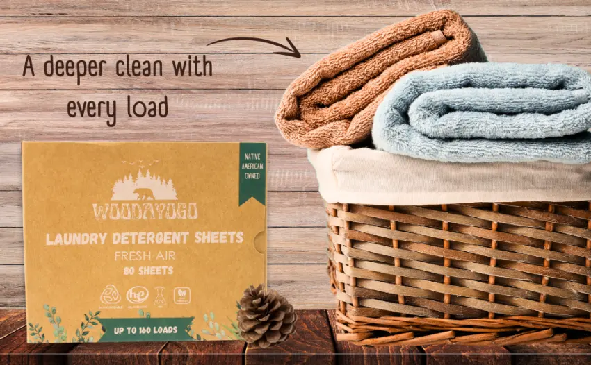 Laundry Detergent Sheets - Eco Friendly Hypoallergenic Laundry Detergent Sheets for Sensitive Skin Natural Plant-Based Smell (80 Sheets - up to 160 Loads) - laundry detergent sheets laundry sheets travel laundry detergent laundry sheets detergent natural