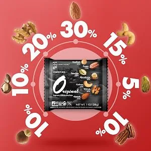 Roastery Coast - Daily Nuts Original Mixed Nuts | Mixed Nuts Snack Packs | Individually wrapped snacks | Unsalted Mixed Nuts | Nut Snacks | 22 Packs (1 OZ each) | No peanuts | Deluxe assorted snack - product information 2