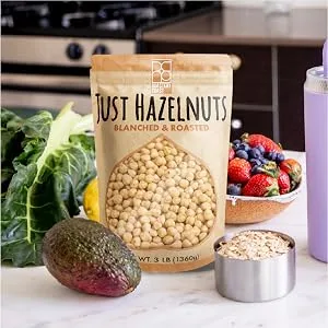 Roastery Coast - Blanched / Roasted Hazelnuts 3 LB |UNSALTED| FILBERTS | NO SKIN | KOSHER | CERTIFIED GLUTEN FREE | NON-GMO | PALEO - product information 5