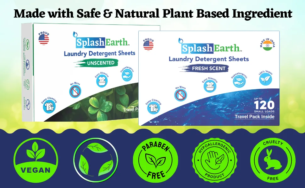 Travel Laundry Detergent Sheets (Fresh Linen 120 Loads) Non toxic Laundry Soap Sheets Plastic-free Washer Sheets Eco-Friendly Laundry Sheets Detergent Strips for Camping Dorm - sheets laundry detergent laundry soap sheets washer sheets detergent laundry sheets made in usa